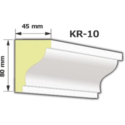 KR-10 Kültéri díszléc (125cm)