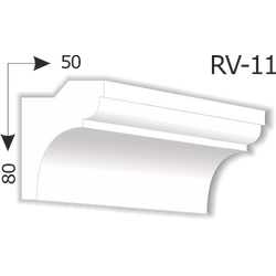 RV-11 Rejtett világítás díszléc (200cm