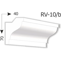 RV-10/B Rejtett világítás díszléc (200cm)