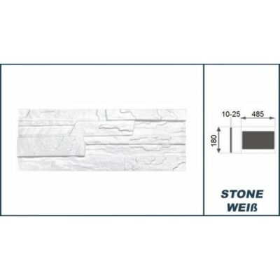 3D Kőhatású burkoló "stone" fehér (0,52 m2)