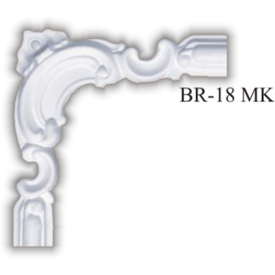 BR-18 MK sarokelem - Beltéri polisztirol dísz