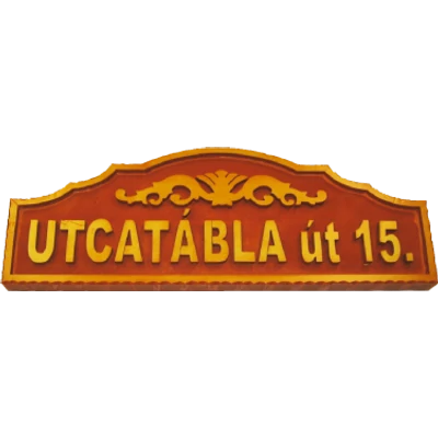 15. Utcatábla