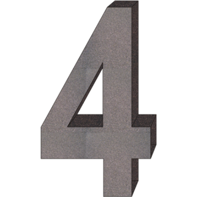 "4" önálló házszám