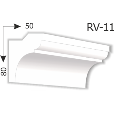 RV-11 Rejtett világítás díszléc (200cm