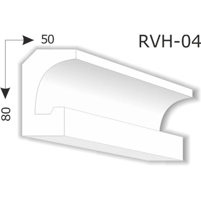 RVH-04 Rejtett világítás díszléc (200cm)