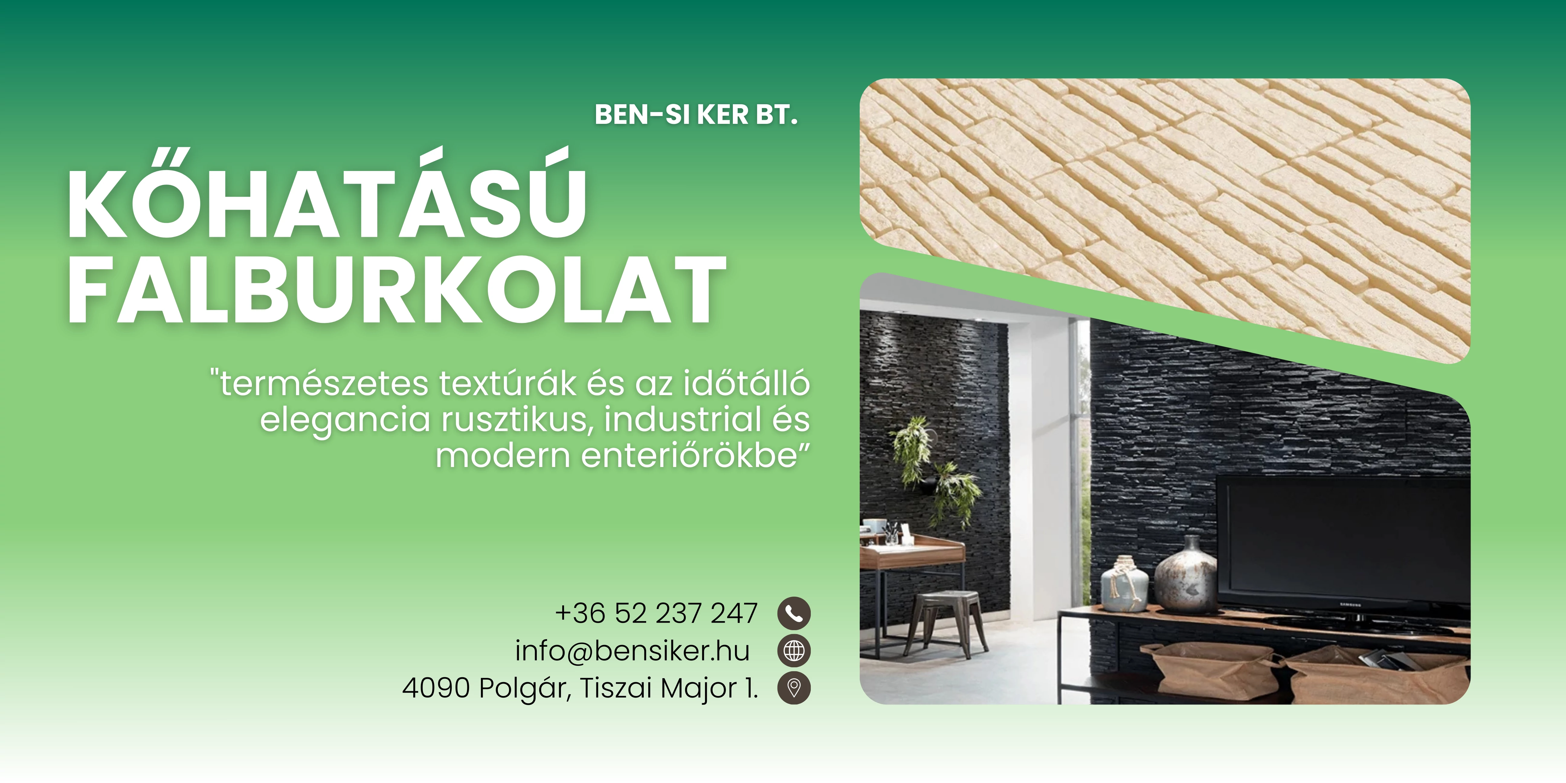 Kőhatású burkolat